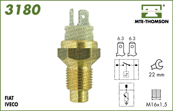 Sensor, coolant temperature (3180)