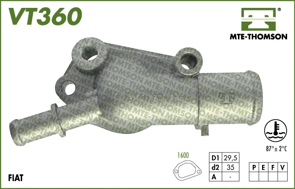 Thermostat, coolant (VT360.87)