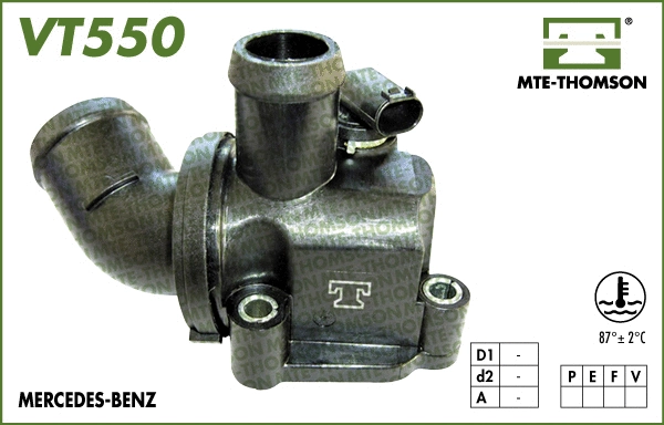 Thermostat, coolant (VT550.87)