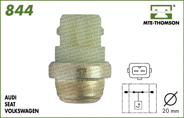 Temperature Switch, radiator fan (844.120)
