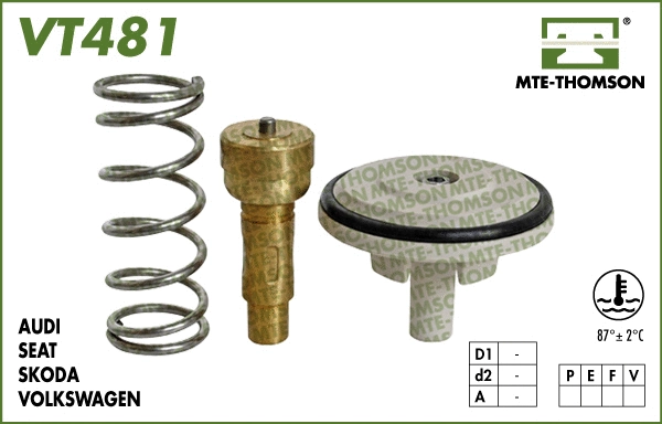Thermostat, coolant (VT481.87)