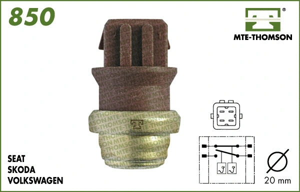 Temperature Switch, radiator fan (850)