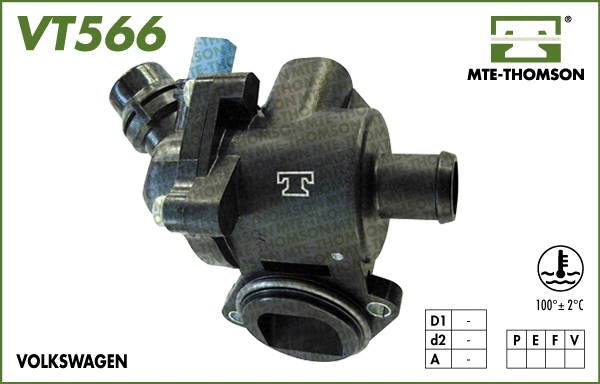 Thermostat, coolant (VT566.100)