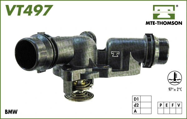 Thermostat, coolant (VT497.97)