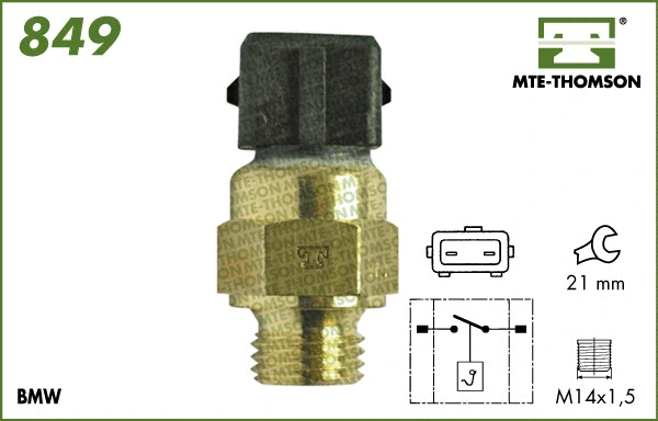 Temperature Switch, radiator fan (849)