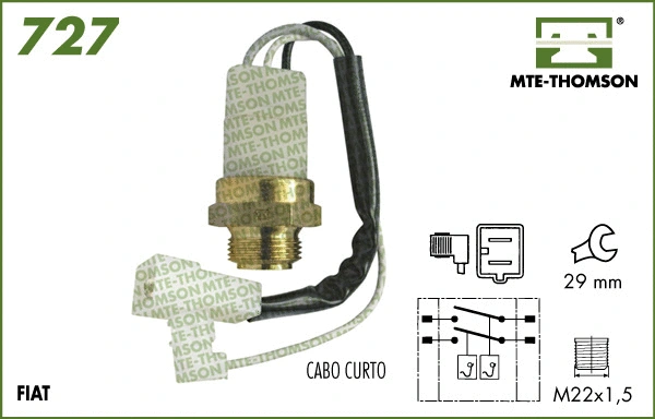 Temperature Switch, radiator fan (727.88/92)