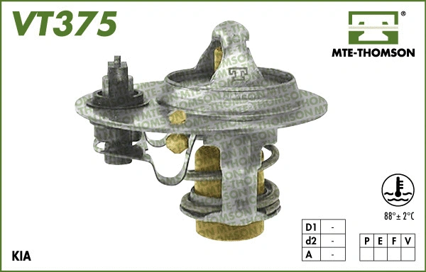 Thermostat, coolant (VT375.88)
