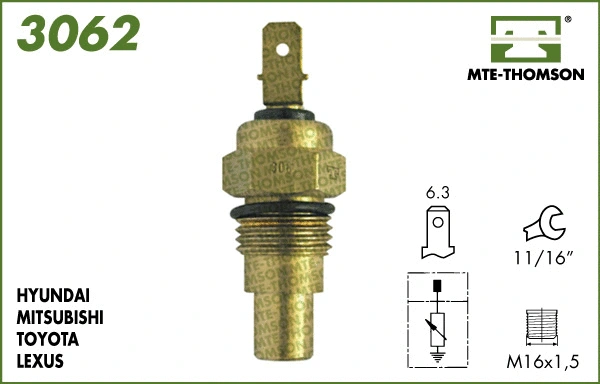 Sensor, coolant temperature (3062)