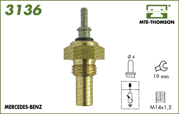 Sensor, coolant temperature (3136)
