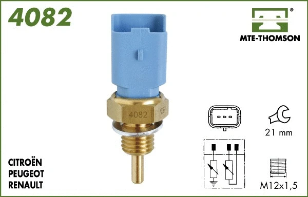 Sensor, coolant temperature (4082)