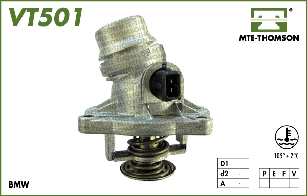 Thermostat, coolant (VT501.105)