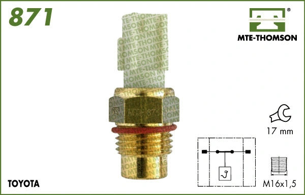 Temperature Switch, radiator fan (871)
