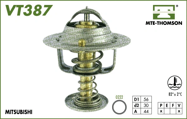 Thermostat, coolant (VT387.82)
