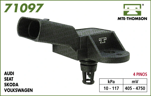 Sensor, intake manifold pressure (71097)