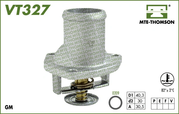 Thermostat, coolant (VT327.82)