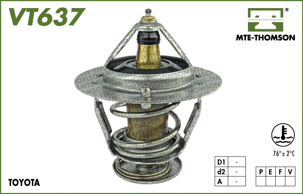 Thermostat, coolant (VT637.76)