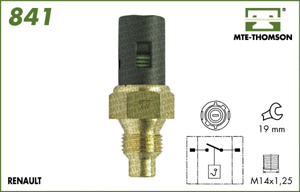 Temperature Switch, radiator fan (841)