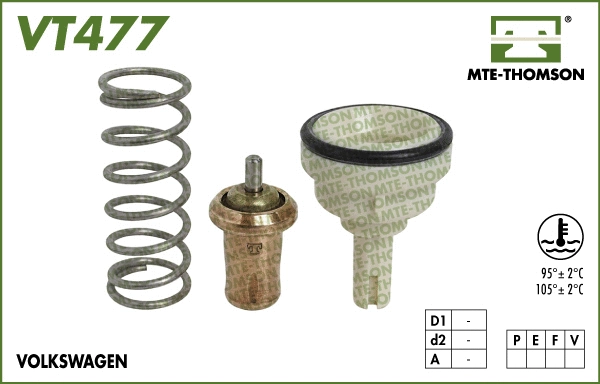 Thermostat, coolant (VT477.95)