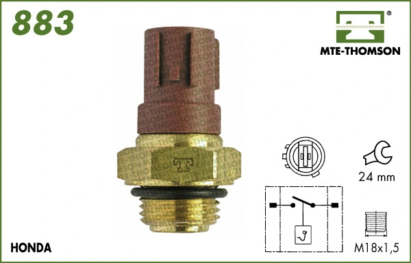 Temperature Switch, radiator fan (883)