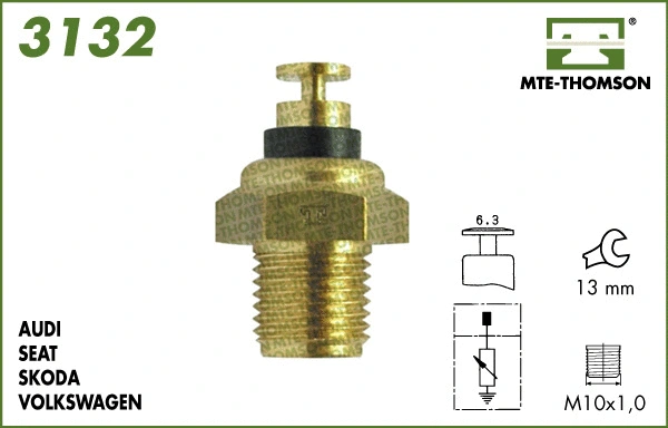 Sensor, coolant temperature (3132)