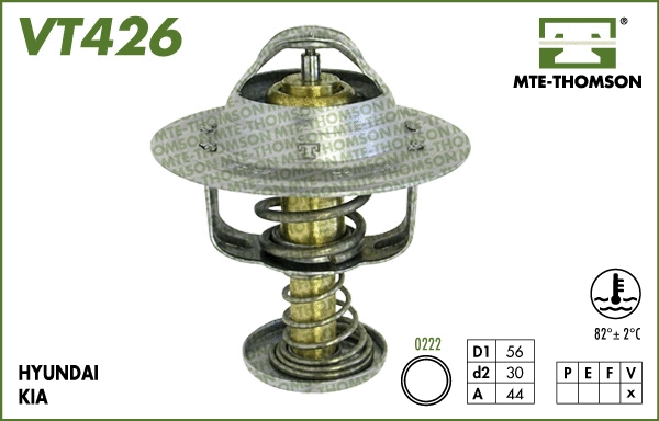 Thermostat, coolant (VT426.82)