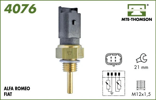 Sensor, coolant temperature (4076)