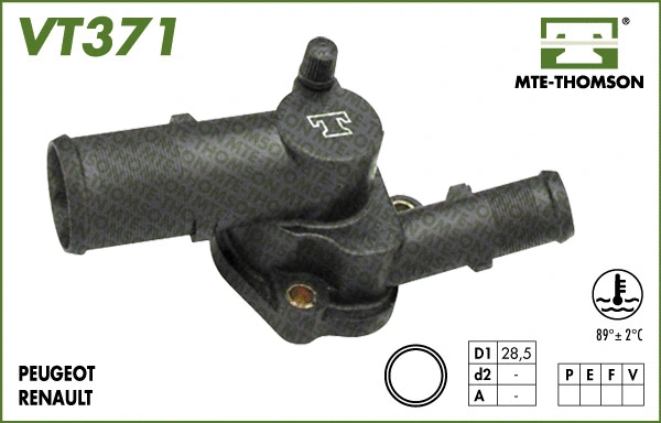 Thermostat, coolant (VT371.89)