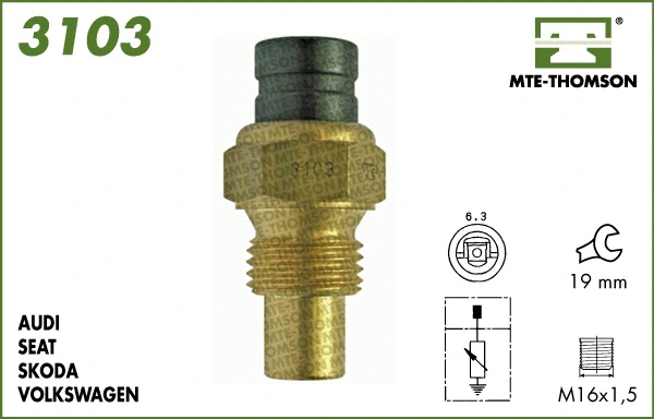 Sensor, coolant temperature (3103)