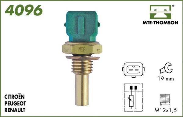 Sensor, coolant temperature (4096)