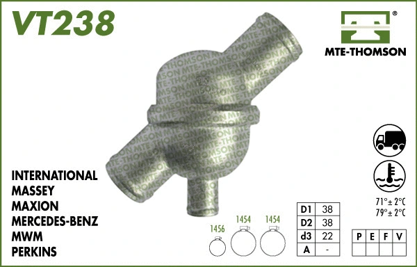 Thermostat, coolant (VT238.79)