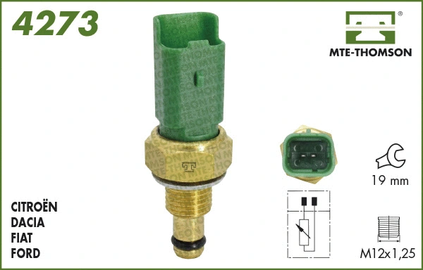 Sensor, coolant temperature (4273)