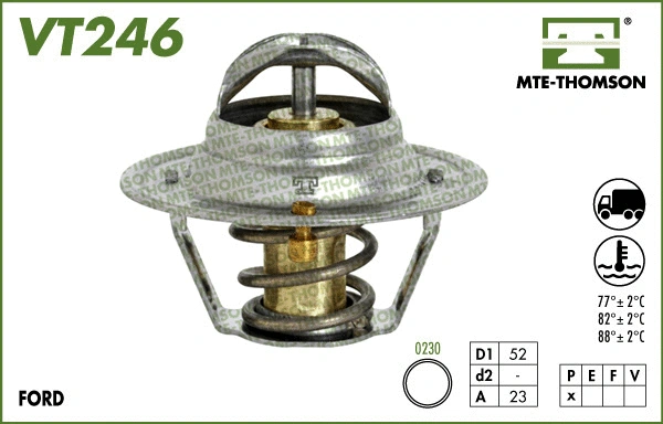 Thermostat, coolant (VT246.82)