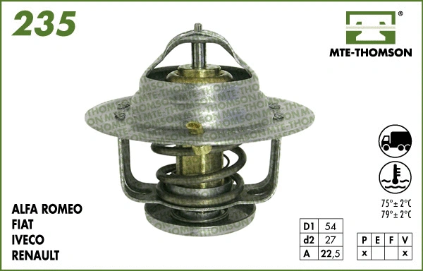Thermostat, coolant (VT235.79)