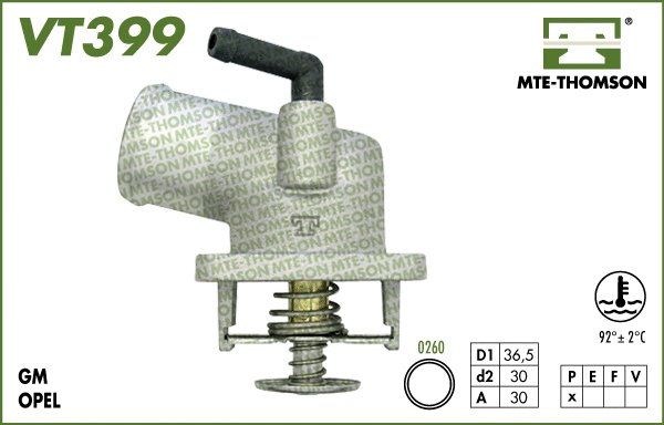 Thermostat, coolant (VT399.92)