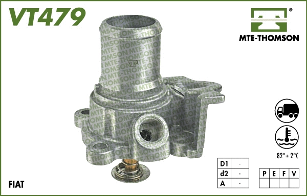 Thermostat, coolant (VT479.82)