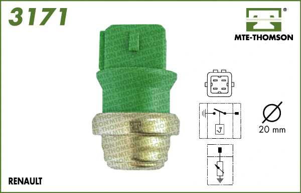 Sensor, coolant temperature (3171)