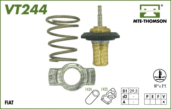 Thermostat, coolant (VT244.87)