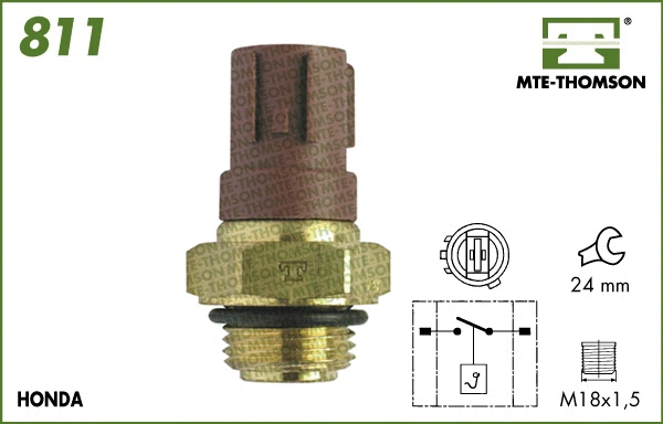Temperature Switch, radiator fan (811)