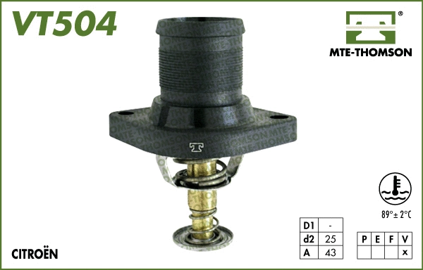Thermostat, coolant (VT504.89)
