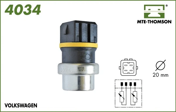 Sensor, coolant temperature (4034)