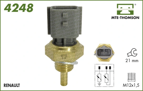 Sensor, coolant temperature (4248)