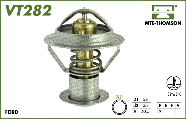 Thermostat, coolant (VT282.87)