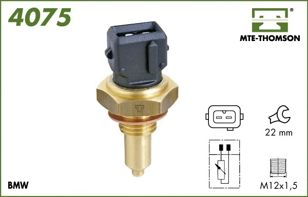 Sensor, coolant temperature (4075)