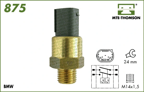Temperature Switch, radiator fan (875)