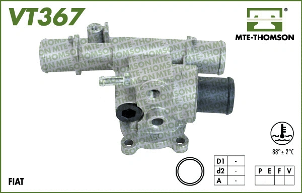Thermostat, coolant (VT367.88)