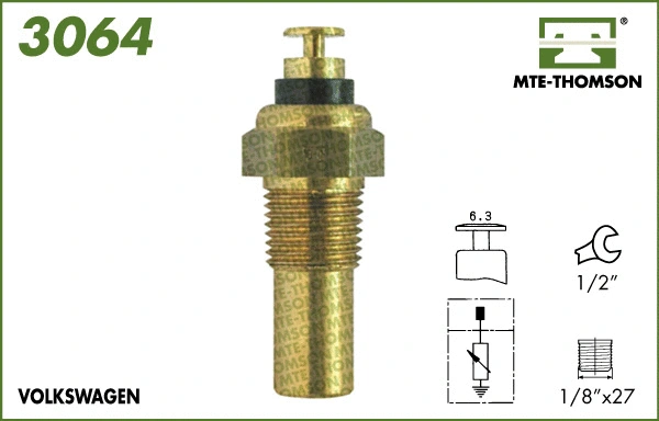 Sensor, coolant temperature (3064)