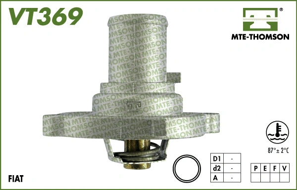 Thermostat, coolant (VT369.87)