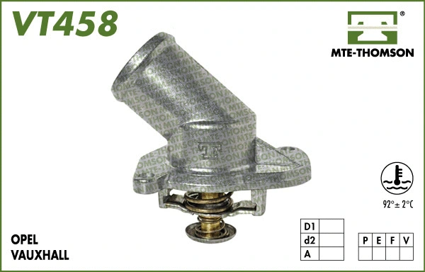 Thermostat, coolant (VT458.92)