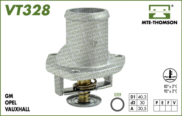 Thermostat, coolant (VT328.92)