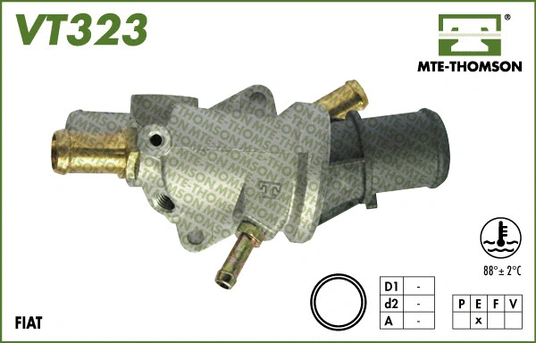 Thermostat, coolant (VT323.88)